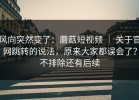风向突然变了：蘑菇短视频 ｜ 关于官网跳转的说法，原来大家都误会了？不排除还有后续